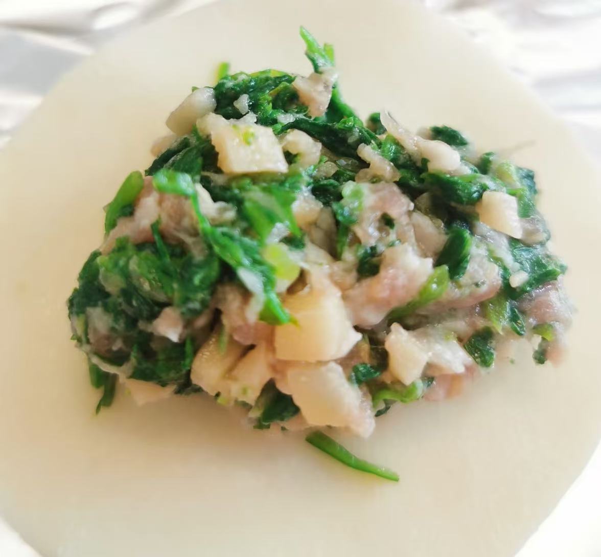 ナズナ・筍・エビ入り豚肉水餃子(20個)