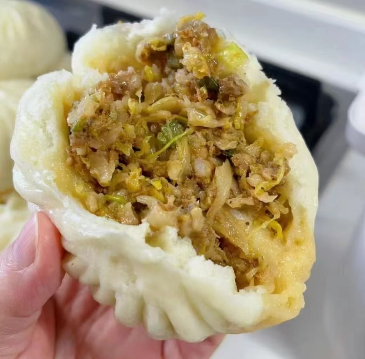 白菜漬け豚肉まん(2個)