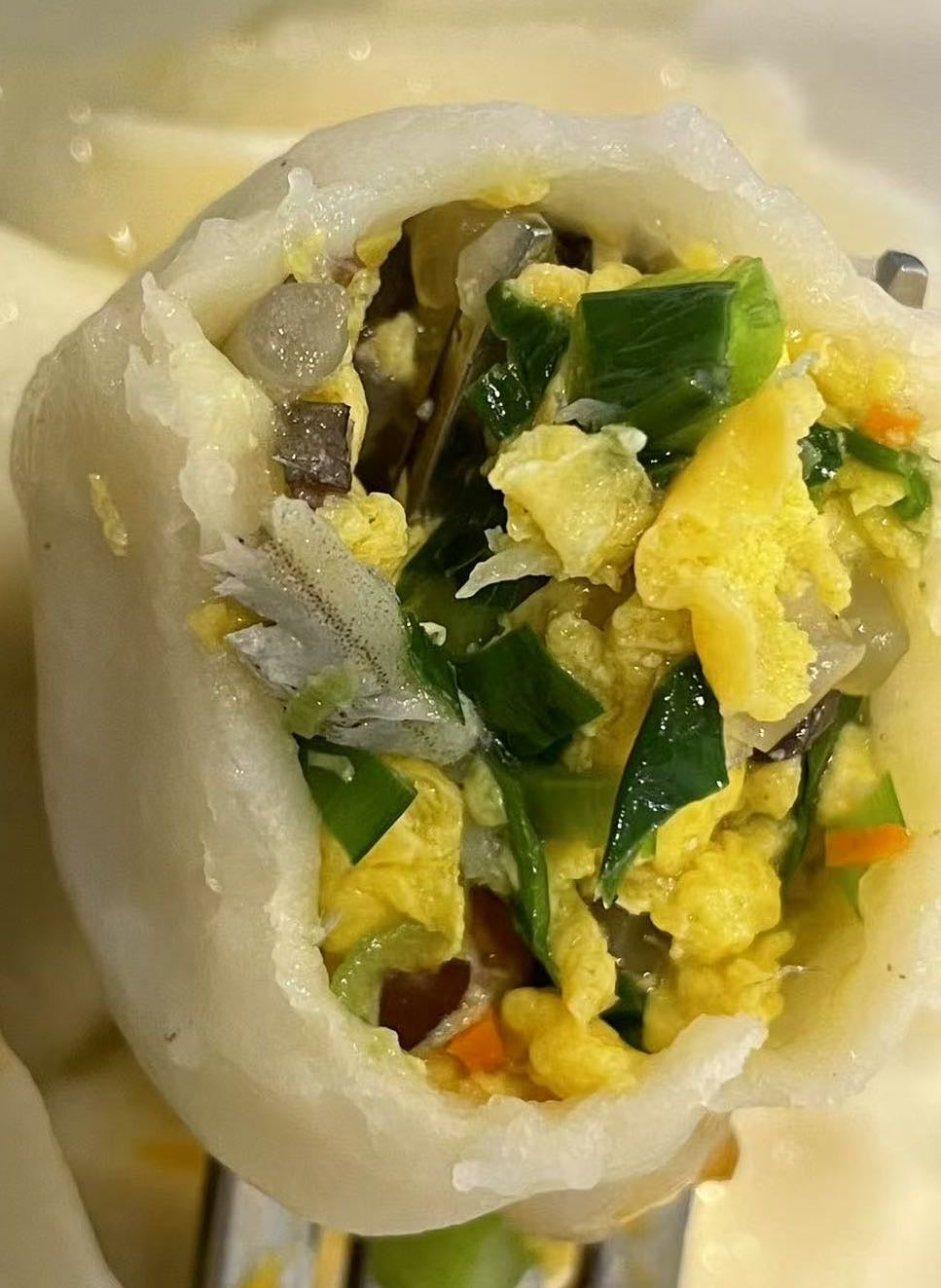 素馅水饺(韭菜鸡蛋粉条木耳)20个